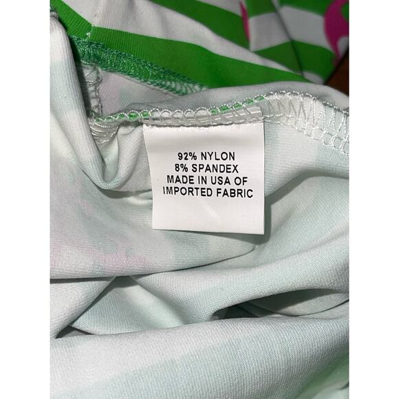 Womens Melly M Green Stripes Hot Pink Anchor Skirt Nautical Stretchy Summer S - Picture 7 of 7